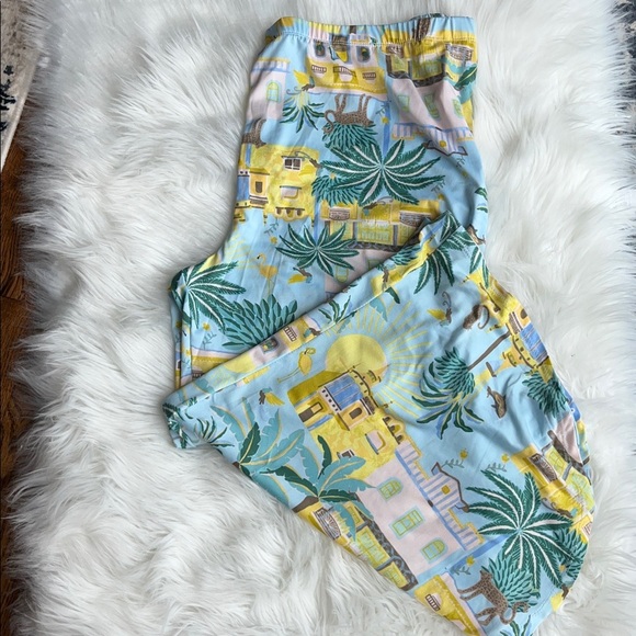 🆕 Cuddl Duds 2-Piece Sleeveless Pajama Top & Wide Leg Pajama Pants Set Size 1X - Picture 5 of 8